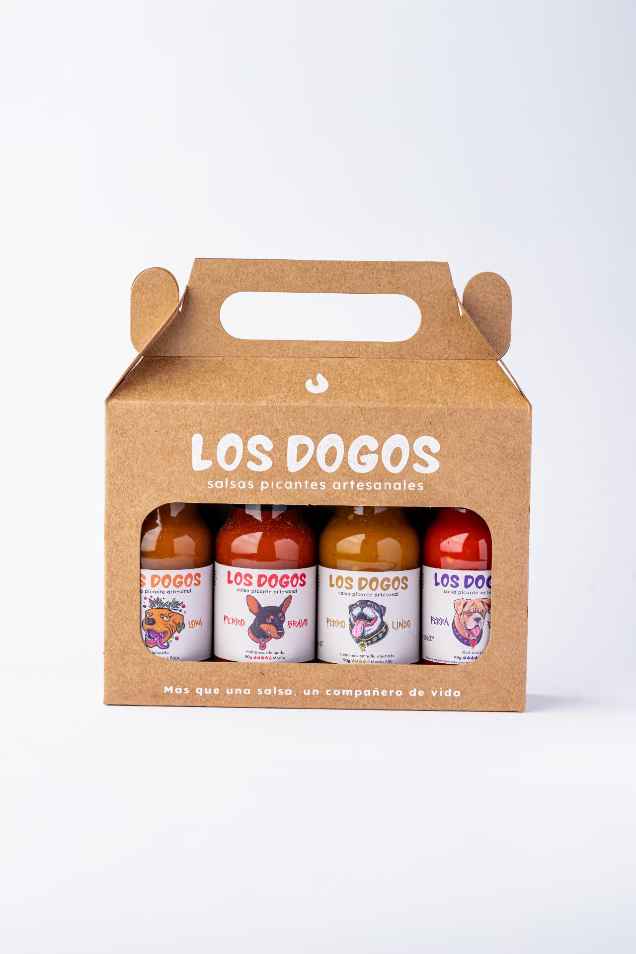 Pack x4 Los Dogos: salsas picantes artesanales