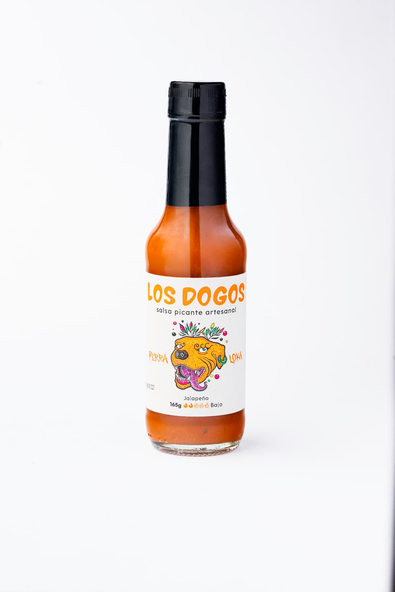 Salsa Perra Loka de Los Dogos, nivel de picante Bajo