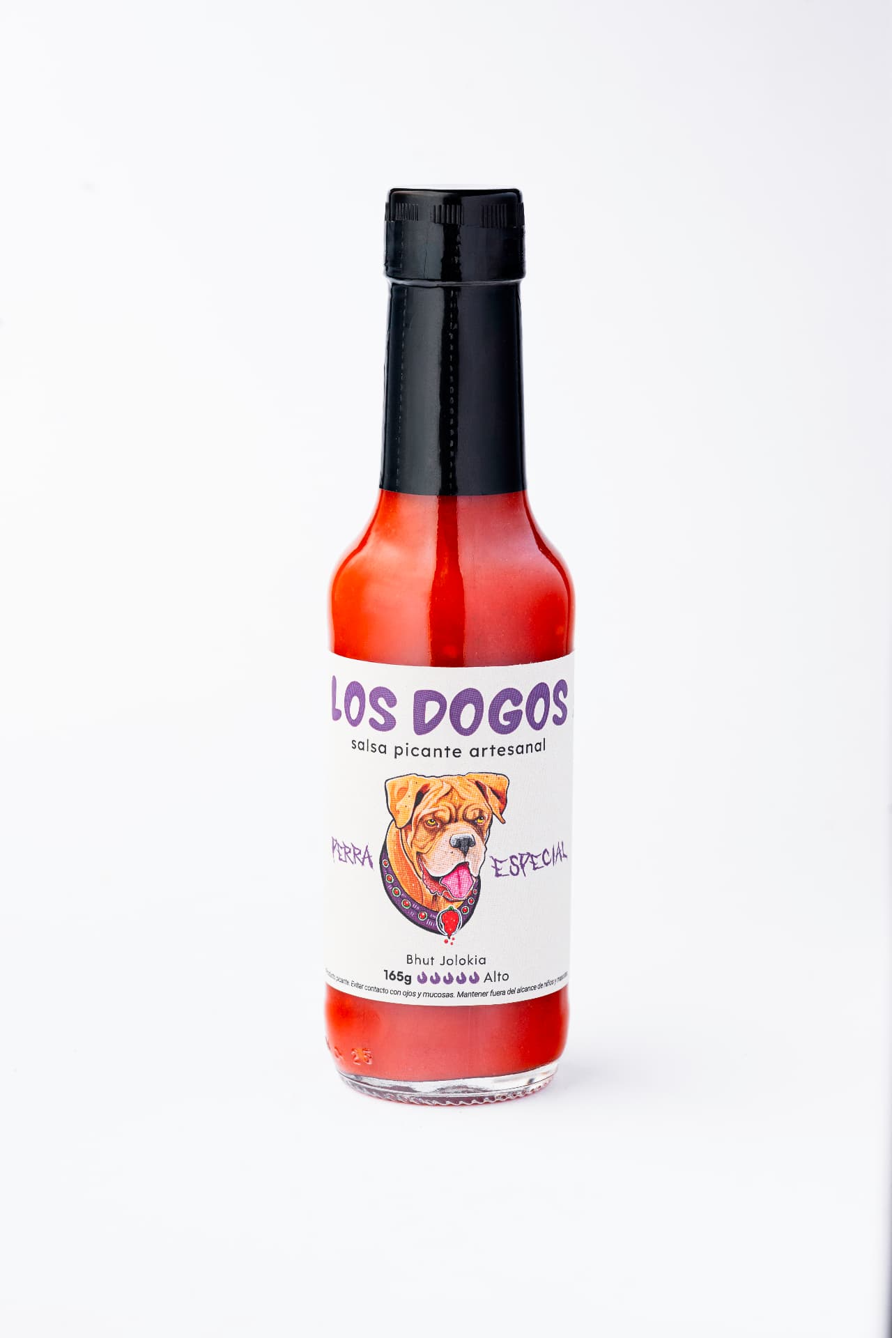 Salsa Perra Especial de Los Dogos, nivel de picante Alto