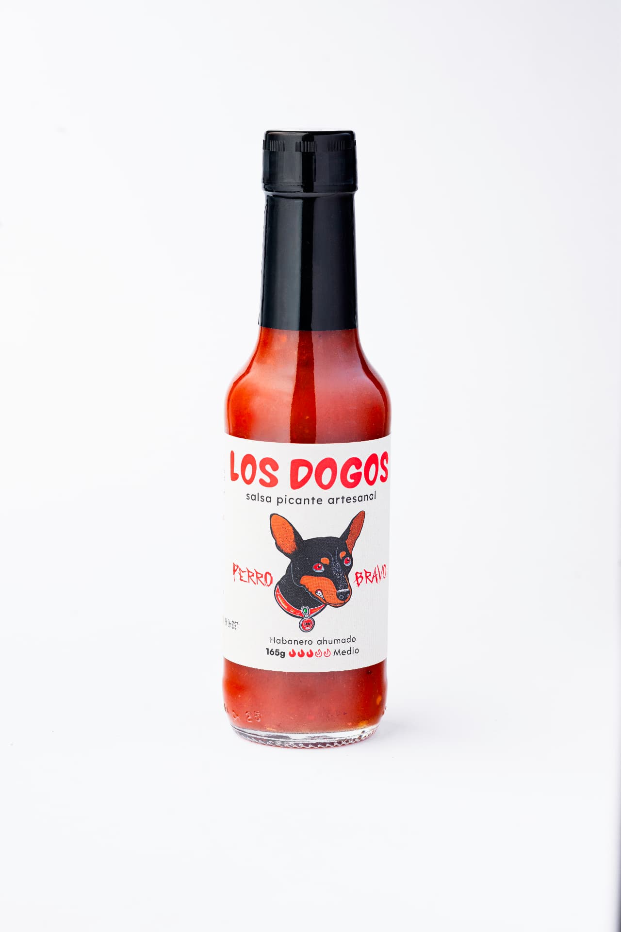 Salsa Perro Bravo de Los Dogos, nivel de picante Medio